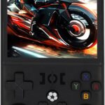 Console de Jogo Portátil retrô 128GB: tela IPS 720x720, bateria 4000mAh e mais de 60 emuladores para jogar em qualquer lugar.