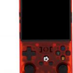 Console de Jogos Portátil R36MAX com joysticks 3D duplos, tela IPS 4" e bateria 4000mAh para jogar mais onde quiser.