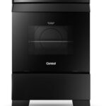 Consul Fogão 4 bocas Preto com mesa esmaltada CFO4ZAE Bivolt: praticidade e eficiência para sua cozinha