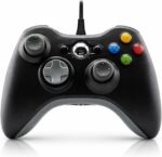 Controle Com Fio Compatível com Xbox 360 Sem Delay com Vibração Versão Atualizada USB para PC, Notbook Windows Alta Sensibilidade - Plug and Play, Resposta Ultra Rápida