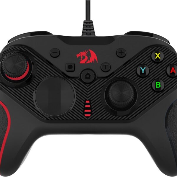 Controle Gamer Redragon Rift G710 para PC e PS3, com XInput/DInput, vibração e botões extras para mais controle nos jogos.