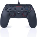 Controle Gamer Redragon Saturn G807: conforto, precisão e compatibilidade para jogar no PC com vibração e modo Turbo.