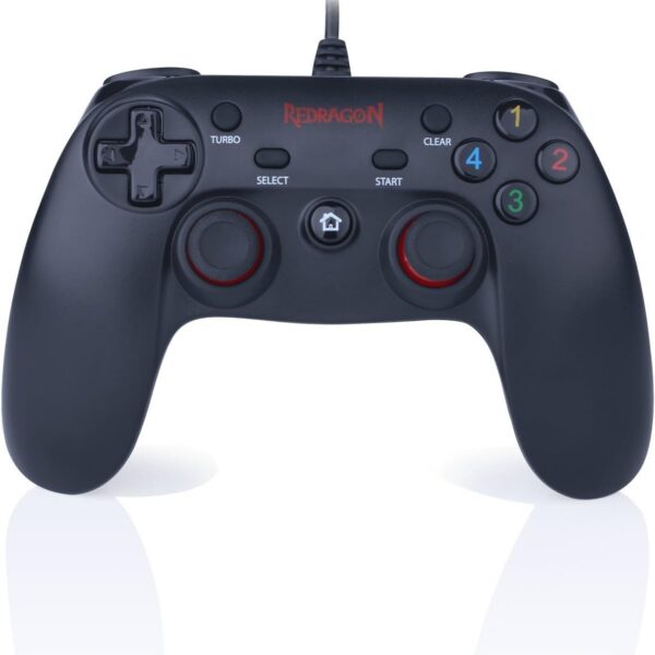 Controle Gamer Redragon Saturn G807: conforto, precisão e compatibilidade para jogar no PC com vibração e modo Turbo.
