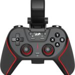Controle Gamer Redragon Sempiten com Hall Effect, vibração dupla, turbo e suporte para celular