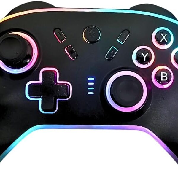 Controle Gamer Sem Fio Bluetooth 2.4G para Android, PC e TV Box com bateria recarregável de 400mAh e alta precisão