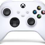 Controle Sem Fio Microsoft Xbox Branco com conexão Wireless e USB-C, conforto premium e compatibilidade com Xbox One e Series.