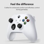 Controle Sem Fio Microsoft Xbox Branco com conexão Wireless e USB-C, conforto premium e compatibilidade com Xbox One e Series. - Imagem 2