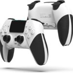 Controle Sem Fio PS4/PC/Android/iOS com 6 eixos, vibração dupla e áudio 3,5 mm para jogar com mais precisão e conforto