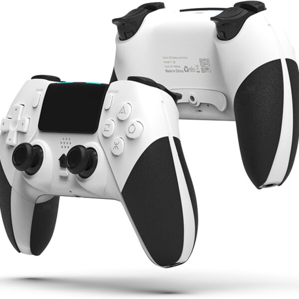 Controle Sem Fio PS4/PC/Android/iOS com 6 eixos, vibração dupla e áudio 3,5 mm para jogar com mais precisão e conforto