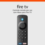 Controle remoto por voz com Alexa para Fire TV: controle TV, volume e apps com praticidade e rapidez.