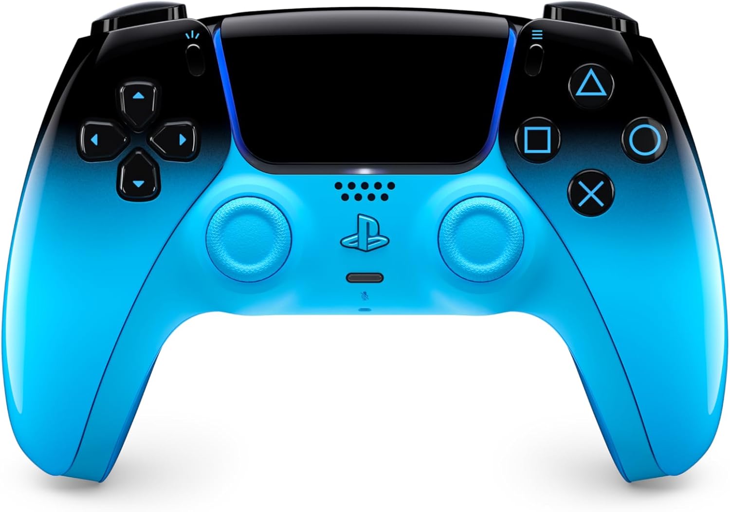 Controle sem fio DualSense Rhythm Blue: resposta tátil, gatilhos adaptáveis Controle sem fio DualSense Rhythm Blue: resposta tátil, gatilhos adaptáveis e estilo vibrante para elevar seu setup gamer.