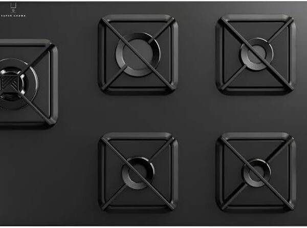 Cooktop Brastemp BDS85AE 5 Bocas GLP com mesa de vidro, acendimento automático e alta potência para sua cozinha.