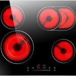 Cooktop Elétrico 4 Zonas Ceramic Hob 60cm Preto: controle touch, aquecimento rápido e segurança para sua cozinha.