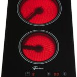 Cooktop Elétrico Fischer Touch 2 Bocas Vitrocerâmica Preto 220V com painel touch e timer