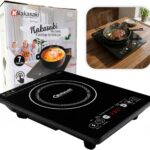 Cooktop Indução 1 Boca Portátil 127V: aquece rápido, economiza energia e oferece segurança com trava e painel touch.