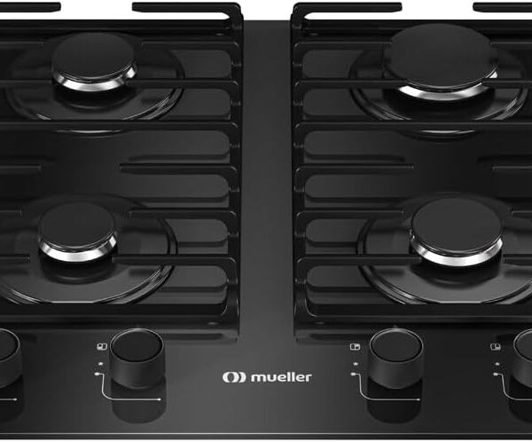 Cooktop Mueller 4 Bocas 59cm com Grade Dupla MCG4BM Bivolt