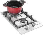 Cooktop Suggar 2 bocas em aço inox a gás com acendimento automático para sua cozinha. - Imagem 2