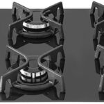 Cooktop Suggar FG5535FVP com vidro preto, 5 queimadores e tripla chama lateral para cozinhar com mais potência e praticidade