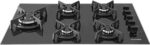 Cooktop Suggar FG5535FVP com vidro preto, 5 queimadores e tripla chama lateral para cozinhar com mais potência e praticidade