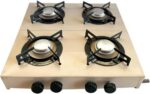 Cooktop a Gás 4 Bocas, Uso Doméstico e Cozinha, Design Resistente e Prático (preto) - Imagem 2