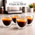 Copo de Vidro Borossilicato Parede Dupla: mantém a temperatura, não aquece as mãos e valoriza suas bebidas. - Imagem 2