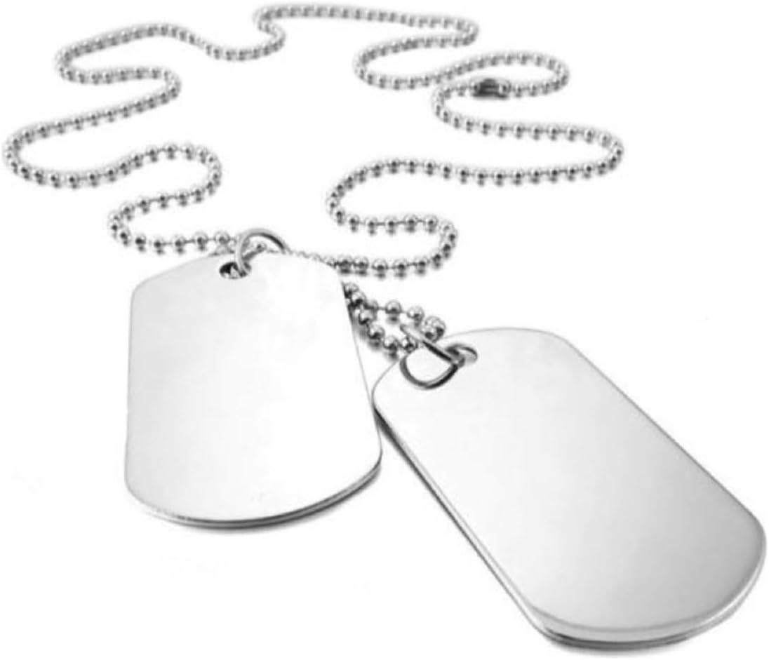 Corrente Masculina de Aço Inox com Pingente Militar: estilo resistente Corrente Masculina de Aço Inox com Pingente Militar: estilo resistente e visual marcante para compor seu look.