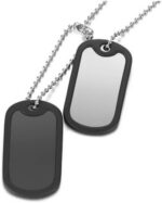 Corrente cordão com pingente militar em aço inox: resistente, unissex e ideal para uso diário.
