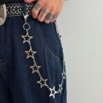 Corrente de cintura masculina com contas, acessório moderno para estilo e destaque no visual feminino