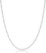 Corrente masculina fina em aço inox 60cm, resistente e elegante para uso diário.