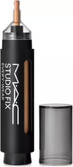 Corretivo MAC Studio Fix All Over Face Pen: cobertura natural mate, longa duração e resistente à água para rosto impecável.