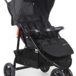 Cosco Kids Toffy: carrinho de bebê leve, moderno e confortável, com 3 rodas, inclinação múltipla e capota com visor.