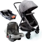Cosco Kids Travel System Poppy Trio: conforto, praticidade e bebê conforto acoplável para passeios completos.