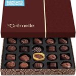 Cremelle Caixa de 20 Chocolates Gourmet: presente elegante para Páscoa, aniversários e ocasiões especiais
