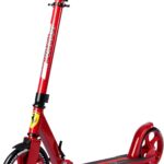 DAKOTT Ferrari Kids: patinete dobrável com rodas 200 mm, absorção de choque e liberação rápida, ideal para adultos e adolescentes