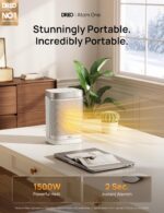 DREO Atom One 1500W: aquecimento rápido, silencioso e com oscilação de 70° para máximo conforto. - Imagem 2