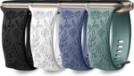 DaQin 4 pulseiras floral para Apple Watch: estilo, conforto e compatibilidade com Series 1-8, SE e Ultra