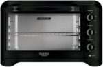 Dako Forno Elétrico Pratiko 50L: mais espaço, timer de 120 min e grill para assar com praticidade e eficiência.