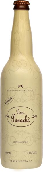 Demi Panache Família Carra 600 ml: vinho rosé refrescante com limão siciliano, ideal para presentear e brindar com elegância.