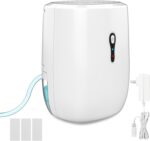 Deshumidificador com mangueira de drenagem. Litever Pequeno desumidificador portátil desligamento automático. Mangueira de drenagem para drenagem contínua. Eficaz para pequenas casas de banho
