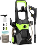 Desobstruidora e Lavadora de Alta Pressão (110V), Jato de Agua Alta Pressão, Máquina de Alta Pressão, Com Jato em Leque E Concentrado, Lavadora de Alta Pressão 3000W 9L/min