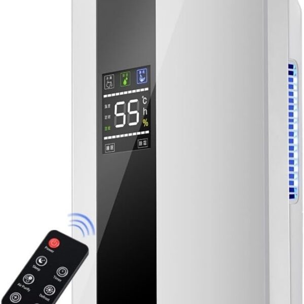 Desumidificador Elétrico Antimofo Bivolt com Controle Remoto: reduz a umidade, combate mofo e protege casa, quarto e closet.