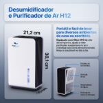 Desumidificador e Purificador de Ar H12 Relaxmedic