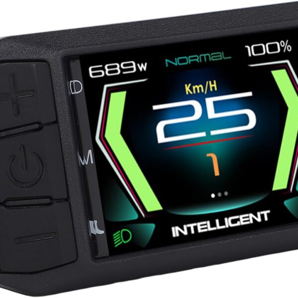 Display 600C para bicicleta elétrica: painel IPS com dados em tempo real e compatível com motores M500, M510, M600, M800 e M820.