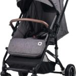 Domni Carrinho de Bebê One Cinza EHM323: leve, dobrável e compacto para passeios confortáveis no dia a dia.
