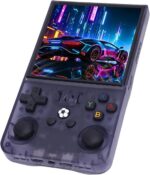 Dpofirs Console Portátil 4" RK3326 128G: jogos retrô fluídos, tela HD 720x720 e 30+ emuladores.