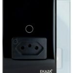 EKAZA Interruptor Inteligente Touch com Tomada 20A: controle por Wi-Fi e voz com Alexa e Google Assistente para sua automação residencial.