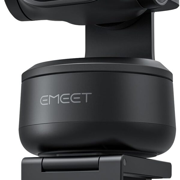 EMEET PIXY Dual-Camera AI-Powered PTZ Camera 4K, AI Tracking, PDAF&AI Autofocus 0.2s, 1/2.55'' Sensor, 3 Mics, Presets, Gesture Control, 4K Webcam for Streaming and OBS/Twitch/Switch 2 Compatible