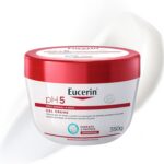 EUCERIN Gel Creme Hidratante Corporal pH5 350ml, Textura Ultraleve, Dexpantenol, Hidratação Diária, Pele Sensível e Seca