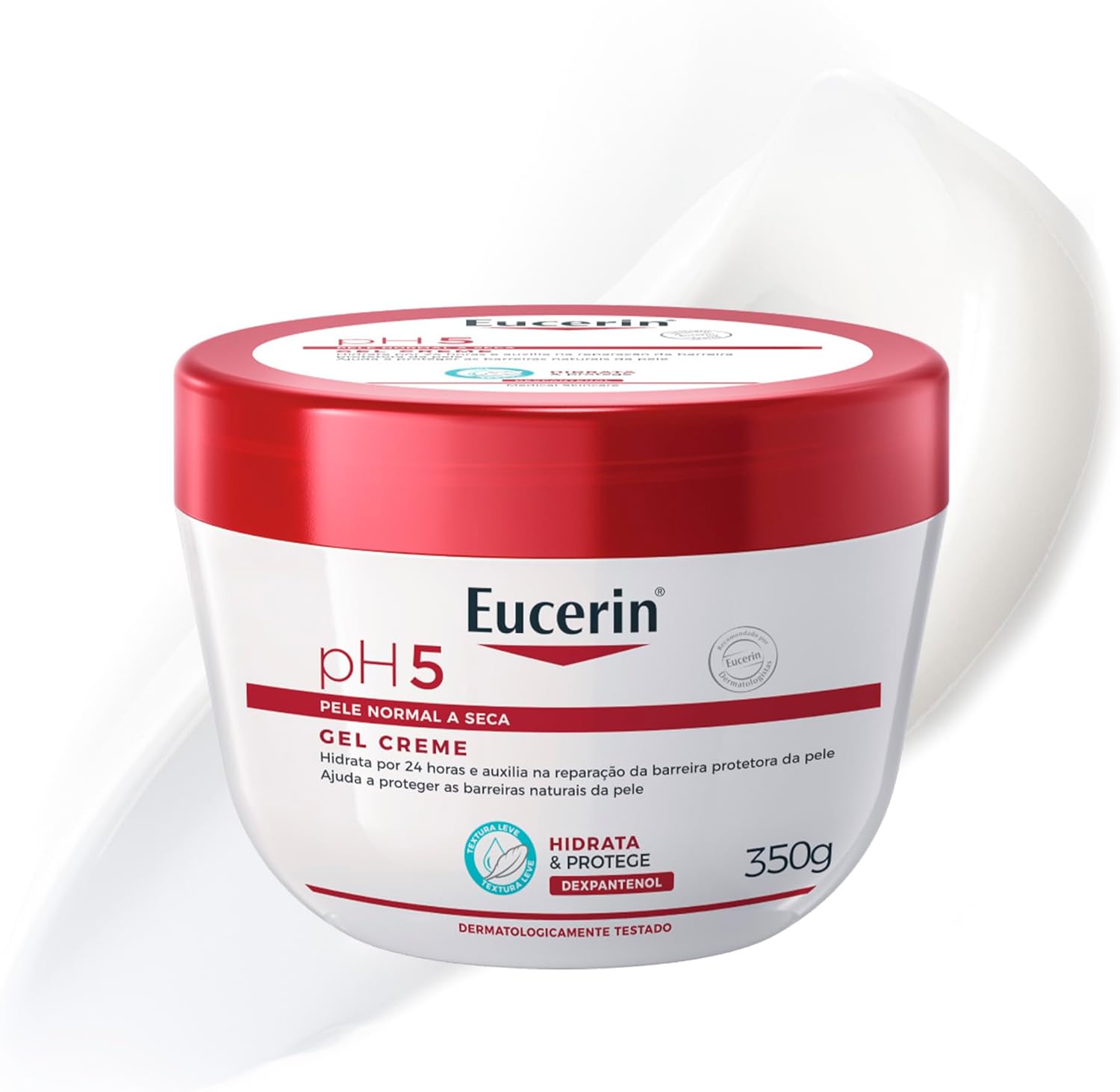 EUCERIN Gel Creme Hidratante Corporal pH5 350ml, Textura Ultraleve, Dexpantenol, EUCERIN Gel Creme Hidratante Corporal pH5 350ml, Textura Ultraleve, Dexpantenol, Hidratação Diária, Pele Sensível e Seca