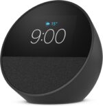 Echo Spot com Alexa: despertador inteligente com som vibrante, display personalizado e controle da casa inteligente preta - Imagem 2